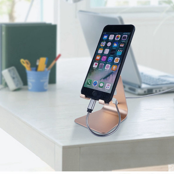 COMER Universal Aluminum Metal The Lazy desktop phone holder stands Mobile Phone Stand for iPad and Mobile