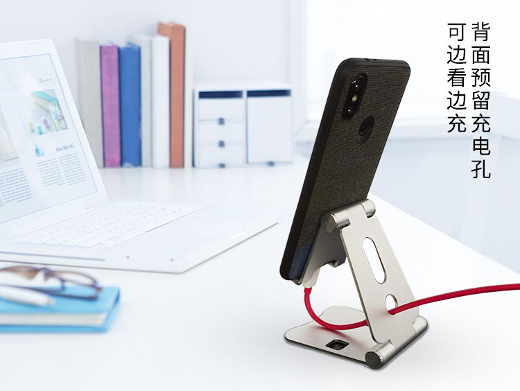 COMER cute desktop stand for cell phone tabletop display aluminium alloy metal holder brackets