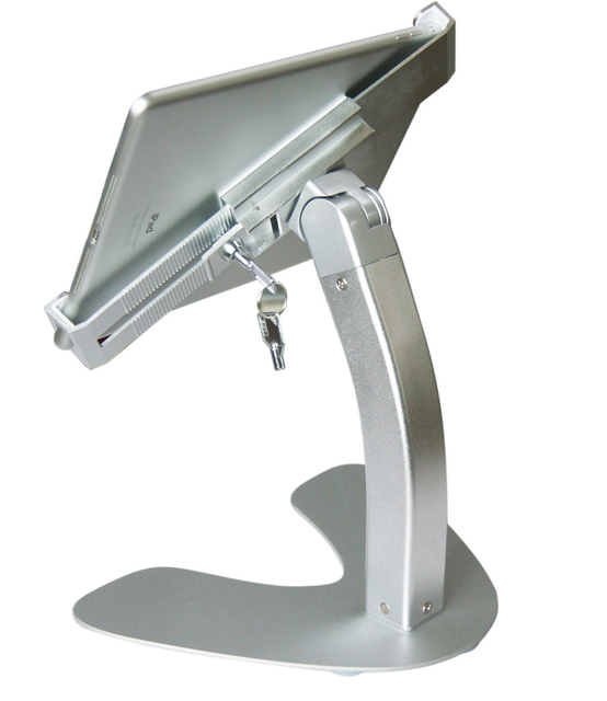 COMER security tablet Display metal bracket desk holder with clip lock