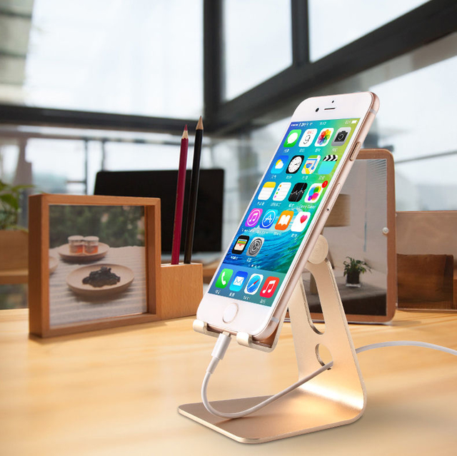 COMER portable cell phone tabletop display alloy metal stands for retail shops desktop