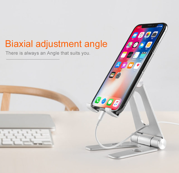 COMER aluminum alloy portable stand  for mobile phone/ tablet desktop holder cell phone tabletop display stands