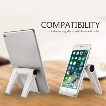 COMER Cell phone stand tablet stand universal foldable multi-angle desktop holder for smartphone e-reader