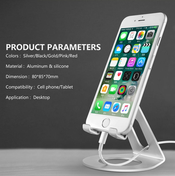 COMER Aluminum metal cradle universal OME product customizable logo mobile phone holder for cell phones desktop